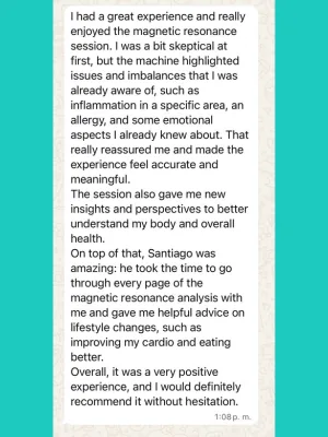Patientenerfahrung Santiago Rafael — Fall 19
